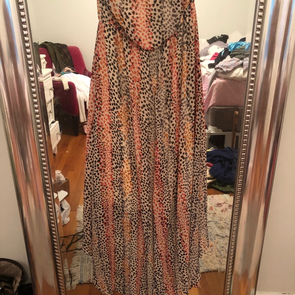 Remain High- Low Strapless Dress